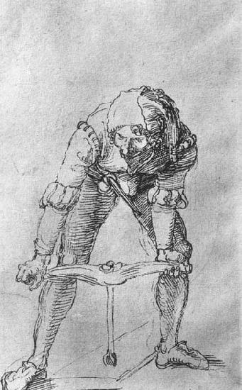 Albrecht Durer Study of a Man with a Drill oil painting picture